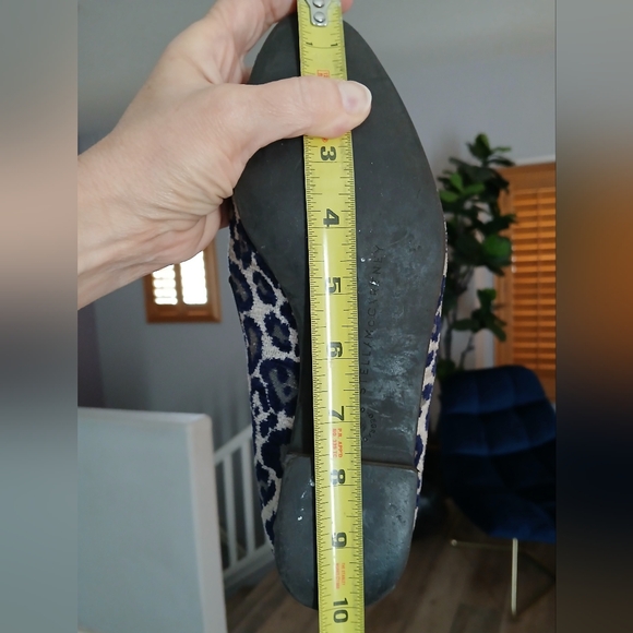 Stella McCartney cloth flats loafers in navy and beige. Size 36.5 - Picture 7 of 7